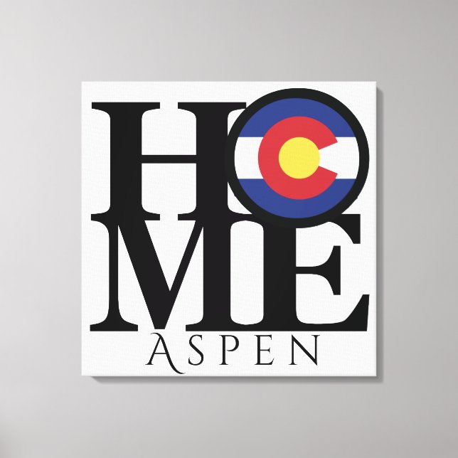 HOME Aspen Colorado Canvas Art (Framsida)