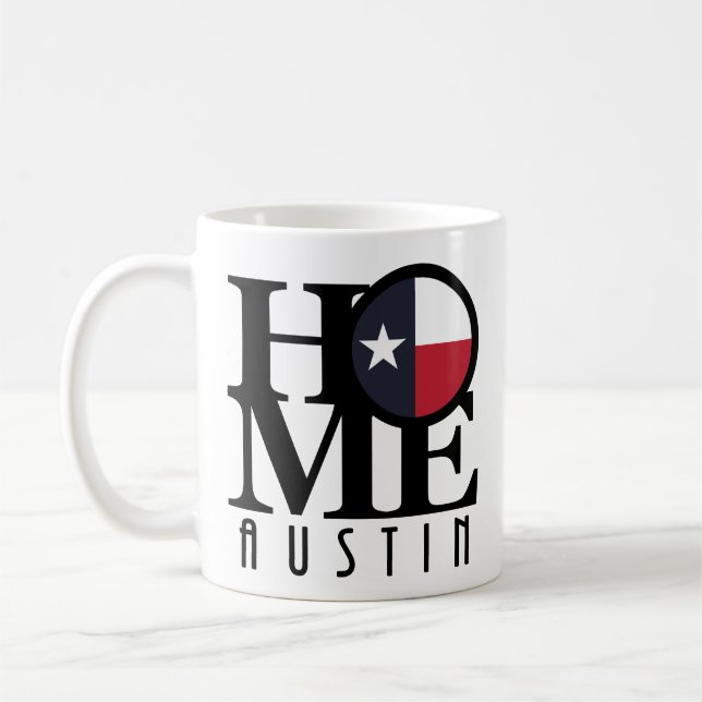 HOME Austin Texas 11oz Kaffemugg (Vänster)