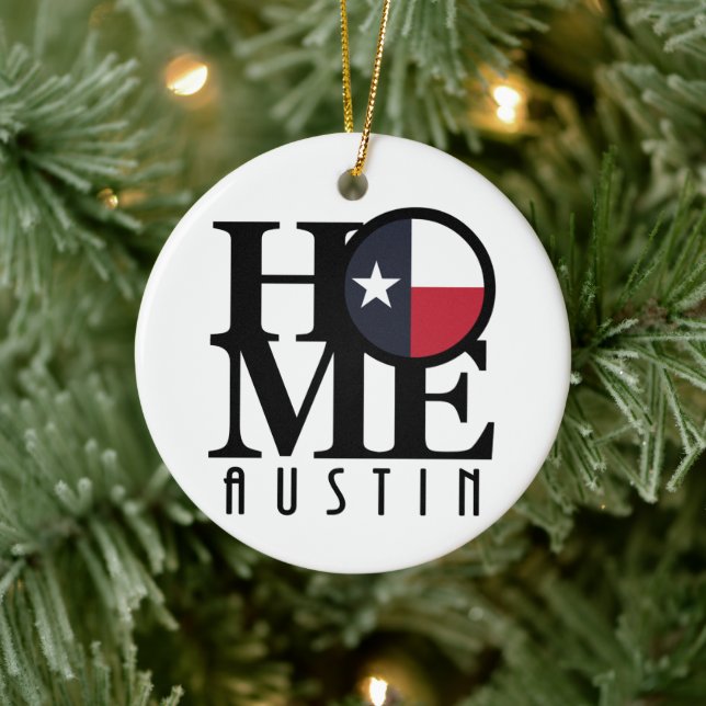HOME Austin Texas Julgransprydnad Keramik (Träd)