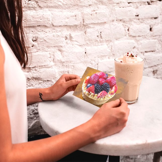 Home Baked Berry Tart Vykort (Skapare uppladdad)