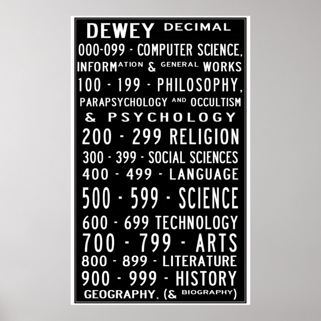 Home Bibliotek Dewey Decimal Busroll Poster (Framsidan)