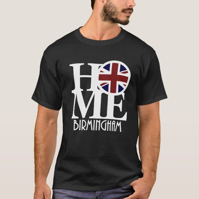HOME Birmingham England T Shirt (Framsida)