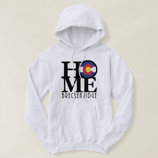 HOME Breckenridge Colorado Hoodie (Design framsida)