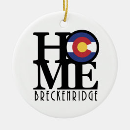 HOME Breckenridge Colorado Julgransprydnad Keramik
