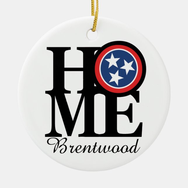 HOME Brentwood TN Julgransprydnad Keramik (Framsidan)