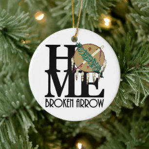 HOME Broken Arrow Oklahoma Julgransprydnad Keramik
