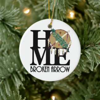 HOME Broken Arrow Oklahoma Julgransprydnad Keramik