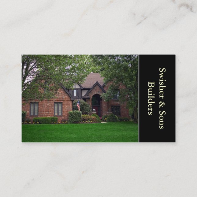 Home Builder Visitkort (Framsida)