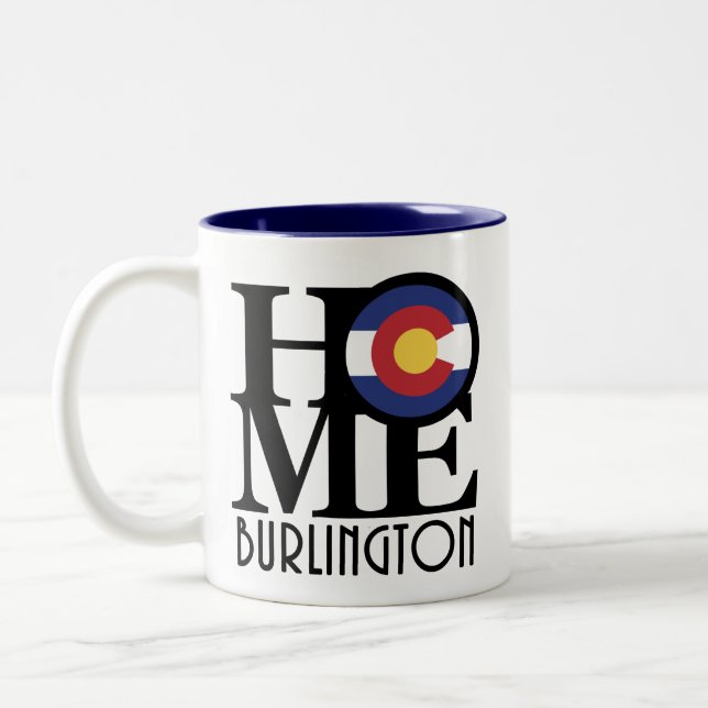 HOME Burlington Colorado 11oz Två-Tonad Mugg (Vänster)