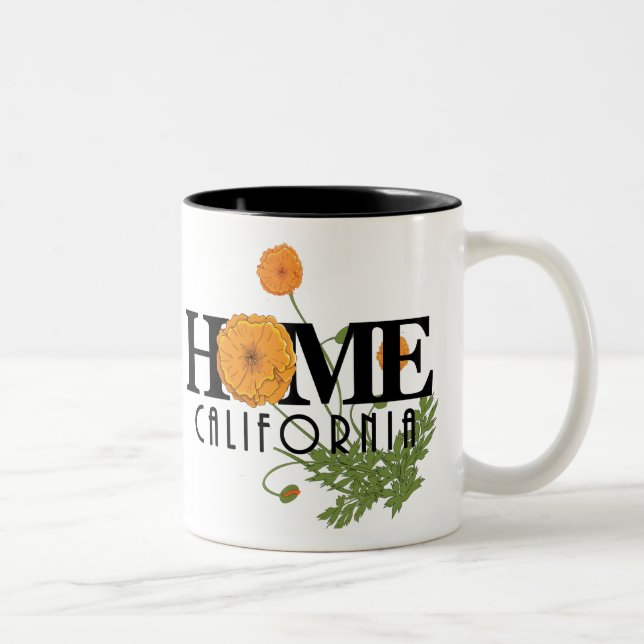 HOME California Poppies 11oz Två-Tonad Mugg (Höger)
