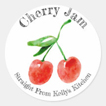 Home Canking Business Cherry Sylt Food Label