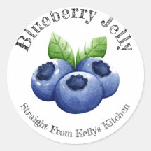 Home Canning Business Blueberry Jelly Food Label