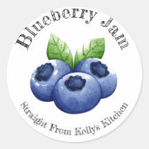 Home Canning Business Blueberry Sylt Food Label