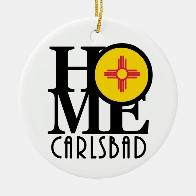 HOME Carlsbad New mexico Julgransprydnad Keramik (Framsidan)