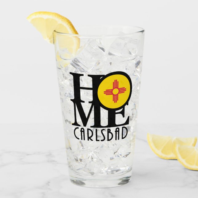 HOME Carlsbad NM Glaskopp (Framsida Ice)