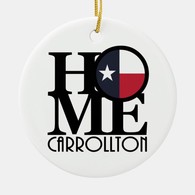 HOME Carrollton Texas Julgransprydnad Keramik (Framsidan)