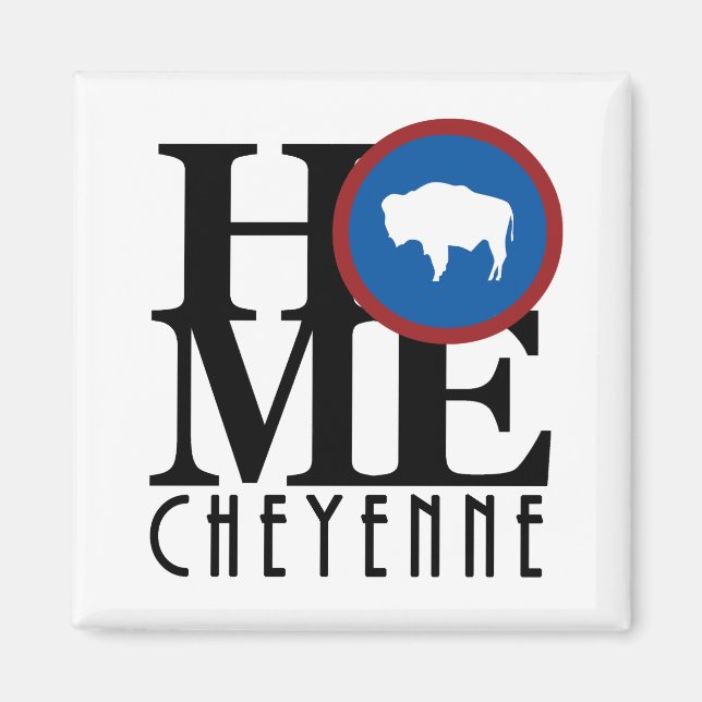 HOME Cheyenne Wyoming Magnet (Framsidan)