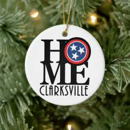 HOME Clarksville Tennessee Julgransprydnad Keramik