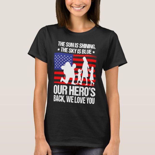 Home Coming Veteran Poem Soldier Appreciation Fami T Shirt (Framsida)