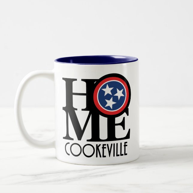 HOME Cookeville Tennessee 11oz Två-Tonad Mugg (Vänster)