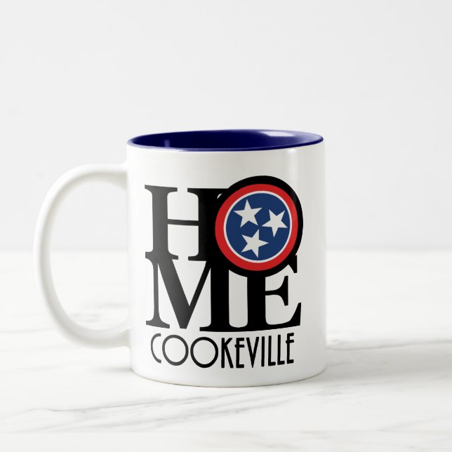 HOME Cookeville Tennessee 11oz Två-Tonad Mugg (Vänster)