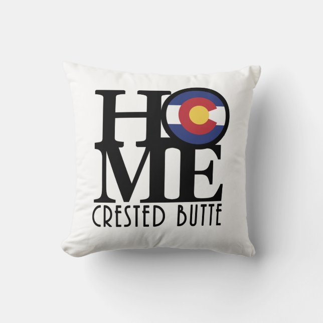 HOME Crested Butte Colorado Kudde (Framsida)
