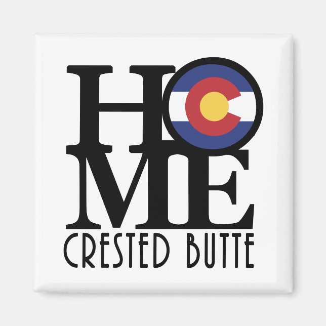 HOME Crested Butte Colorado Magnet (Framsidan)