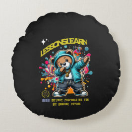 Home DABBING FUTURE Lessons Learn Pillow Rund Kudde