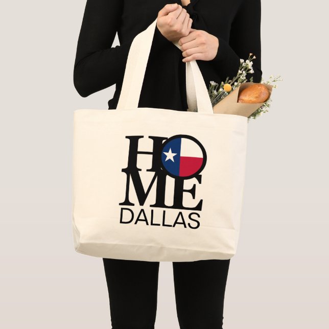 HOME Dallas Texas Jumbo Tygkasse (Framsida (produkt))