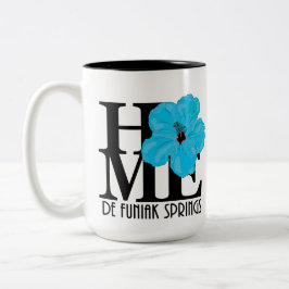 HOME De FuniakSprings 15oz Blue Hibiscus Två-Tonad Mugg