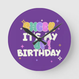  HOME DECOR BIRTHDAY CHEER UP ROUND WALL CLOCK  RUND KLOCKA