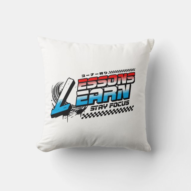 HOME DECOR FOCUS LESSONS LEARN THROW PILLOW KUDDE (Framsida)