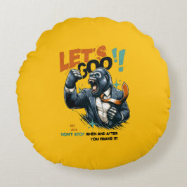 HOME DECOR LET'S GOO LESSONS LEARN ROUND PILLOW RUND KUDDE