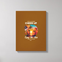 HOME DECOR LIFE'S JOURNEY CHEER UP CANVAS PRINT 