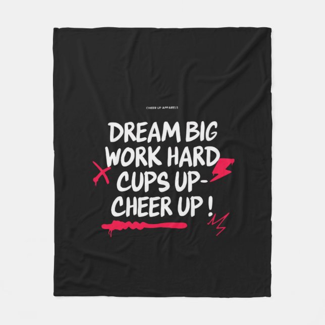 HOME DREAM BIG CHEER UP FLEECE BLANKET  (Framsidan)