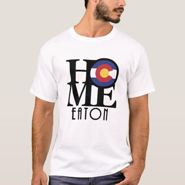HOME Eaton Colorado (framskrift) T Shirt (Framsida)