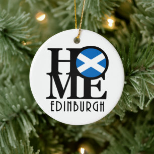 HOME Edinburgh Scotland Julgransprydnad Keramik