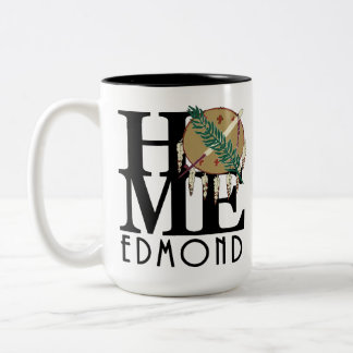 HOME Edmond Oklahoma 15oz Två-Tonad Mugg