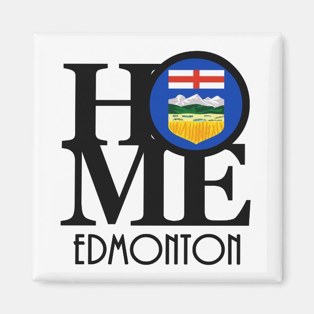 HOME Edmonton Alberta Magnet (Framsidan)