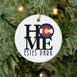 HOME Estes Park Colorado Julgransprydnad Keramik