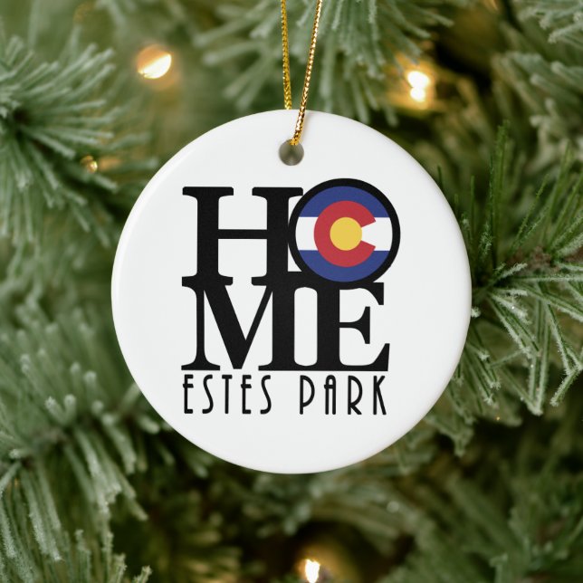 HOME Estes Park Colorado Julgransprydnad Keramik (Träd)