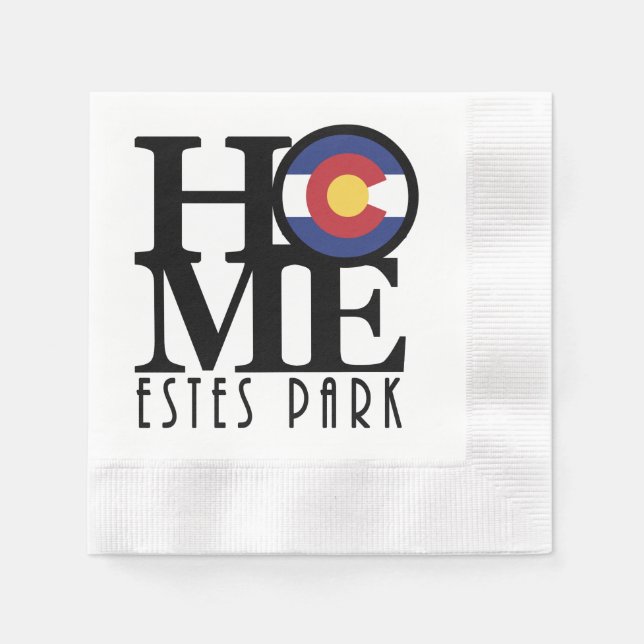 HOME Estes Park Colorado Pappersservett (Framsidan)