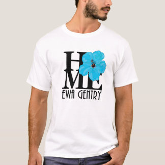 HOME Ewa Gentry Blå Hibiskus (framtryck) T Shirt
