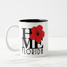 HOME Florida 11oz Red Hibiscus Två-Tonad Mugg