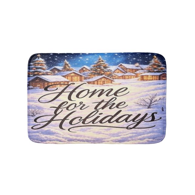 'Home for the Holidays' Bath Mat Badrumsmatta (Framsidan)