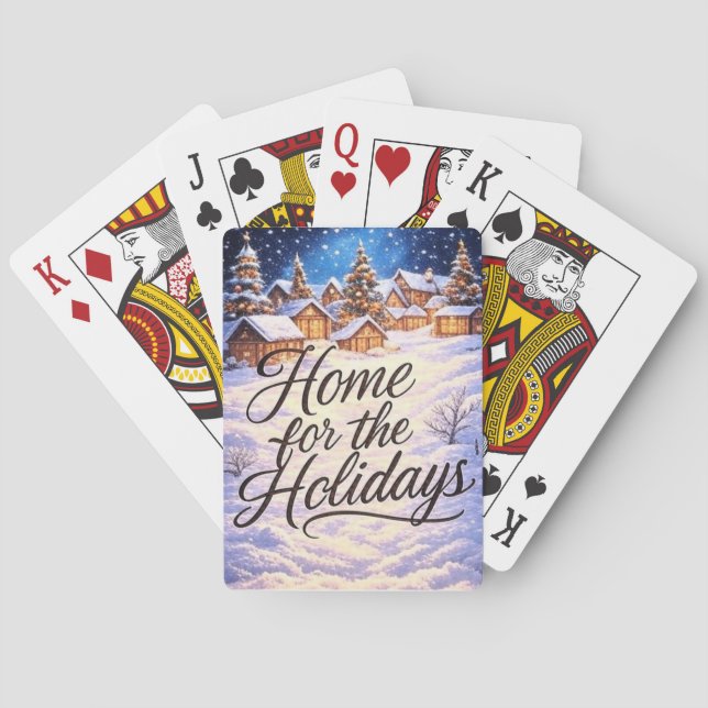 'Home for the Holidays' Classic Playing Cards Casinokort (Baksidan)