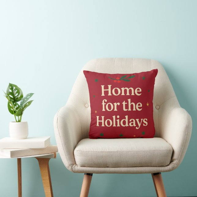 Home for the Holidays | Festive pillow Kudde (Stol)