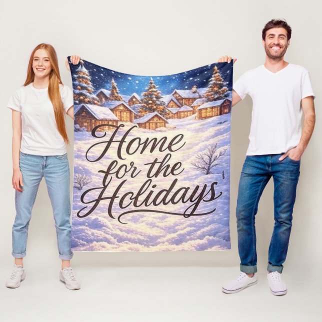 'Home for the Holidays'  Fleecefilt (På plats)
