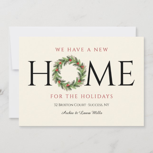 Home For The Holidays Greeting Card Julkort (Framsida)