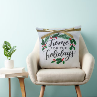 Home for the Holidays' Throw Pillow Kudde